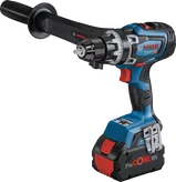 Bosch GSR 18V-150 C akku-boremaskine med sidehåndtag.